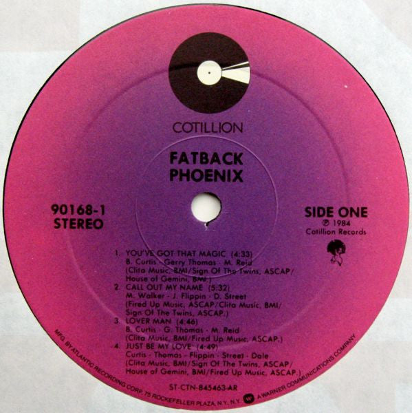The Fatback Band - Phoenix (Vinyl, LP, Album) Very Good Plus (VG+) / Very Good (VG)