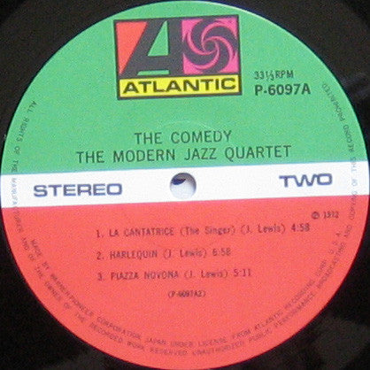 The Modern Jazz Quartet - The Comedy (Vinyl, LP, Album, Reissue, Stereo) Very Good Plus (VG+) / Very Good Plus (VG+)