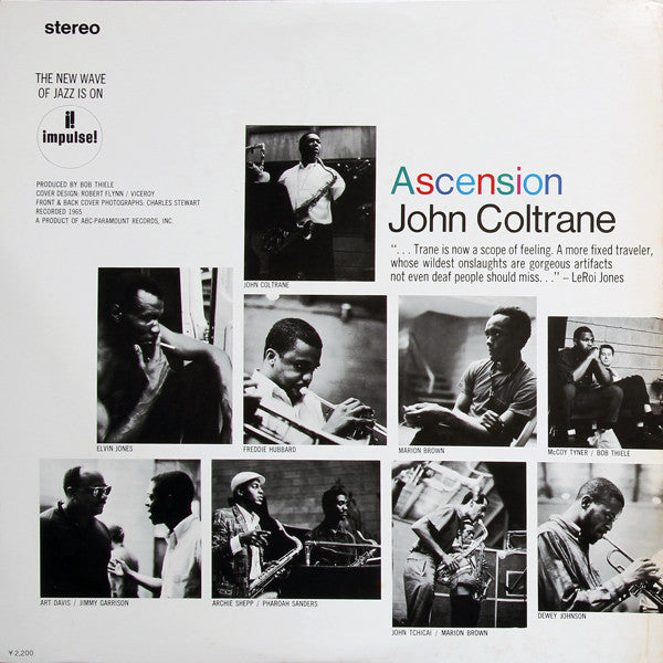 John Coltrane - Ascension (Edition II) = Ascension (Vinyl, LP, Album, Reissue, Stereo) Near Mint (NM or M-) / Very Good Plus (VG+)