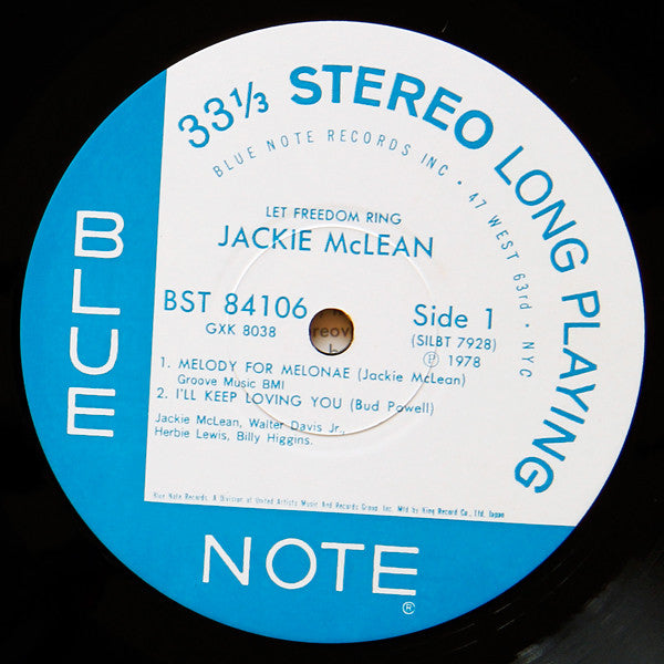 Jackie McLean - Let Freedom Ring (Vinyl, LP, Album, Reissue) Very Good (VG) / Very Good (VG)