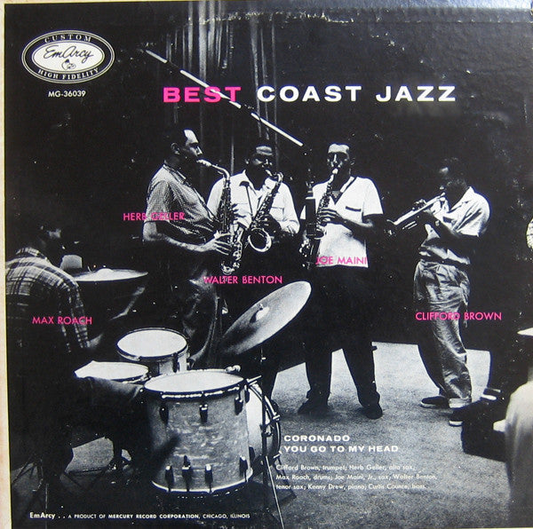 Max Roach - Best Coast Jazz (Vinyl, LP, Album) Very Good (VG) / Very Good Plus (VG+)