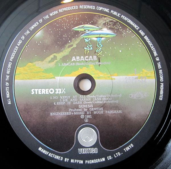 Genesis - Abacab (Vinyl, LP, Album) Very Good Plus (VG+) / Good Plus (G+)