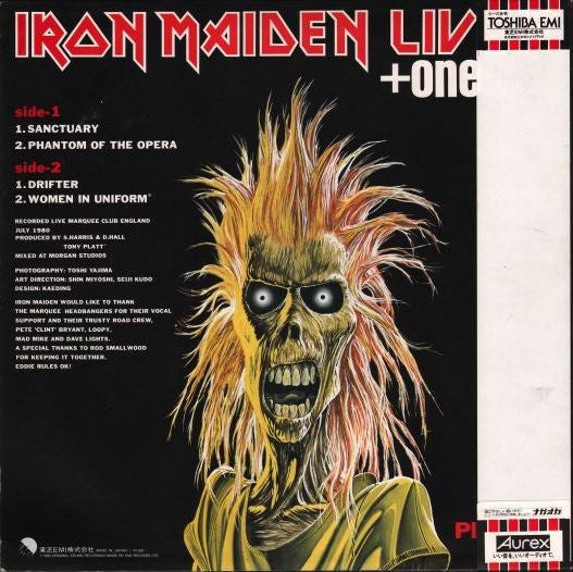 Iron Maiden - Live!! +One (Vinyl, 12", 45 RPM, EP, Stereo)