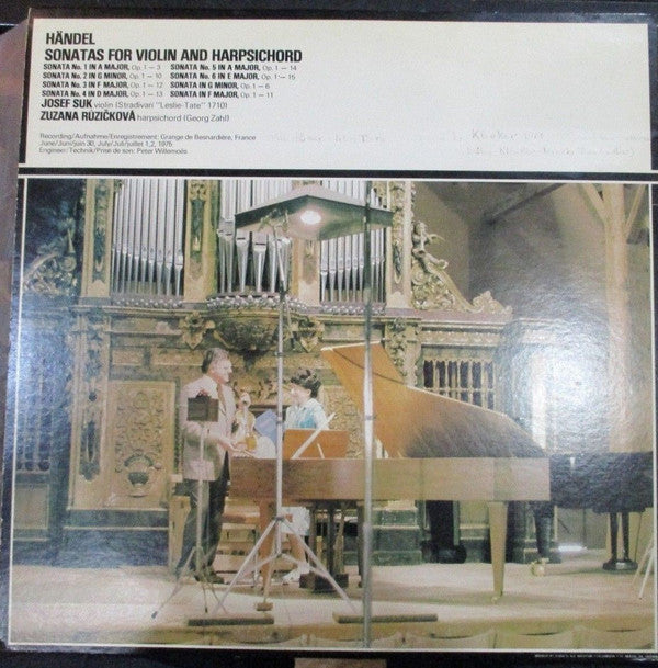 Georg Friedrich Händel - The Eight Sonatas For Violin And Harpsichord (2xVinyl, LP, Album, Stereo) Very Good Plus (VG+) / Very Good Plus (VG+)