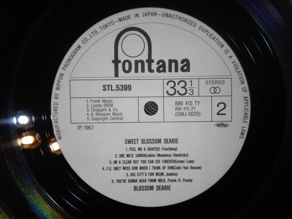 Blossom Dearie - Sweet Blossom Dearie (Vinyl, LP, Album, Reissue, Stereo) Very Good (VG) / Very Good Plus (VG+)