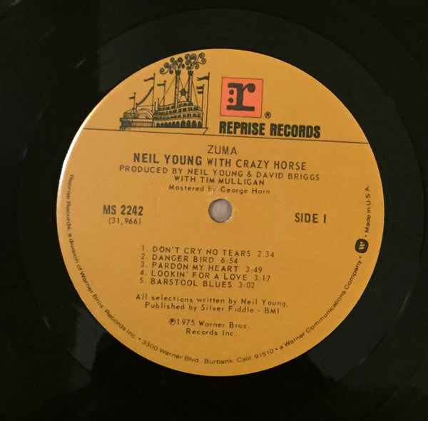 Neil Young - Zuma (Vinyl, LP, Album, Repress) Near Mint (NM or M-) / Very Good (VG)