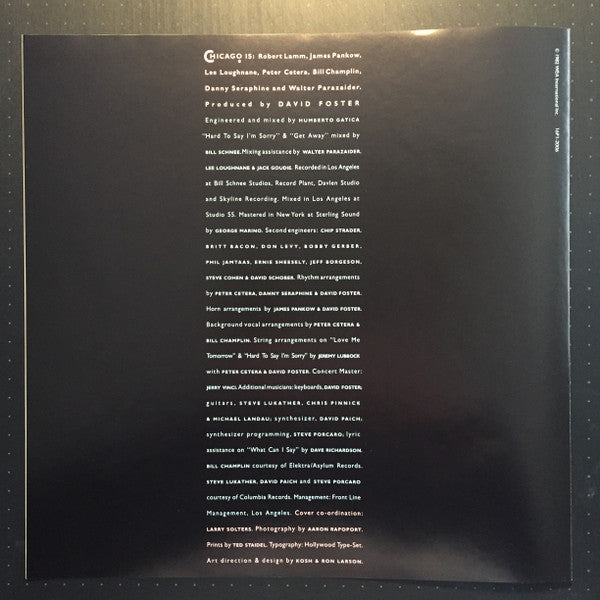 Chicago (2) - Chicago 16 (Vinyl, LP, Album, Reissue, Repress, Stereo) Very Good Plus (VG+) / Very Good Plus (VG+)