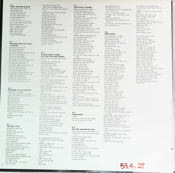 Ella Fitzgerald - Ella In London (Vinyl, LP, Album, Mono) Very Good Plus (VG+) / Very Good (VG)
