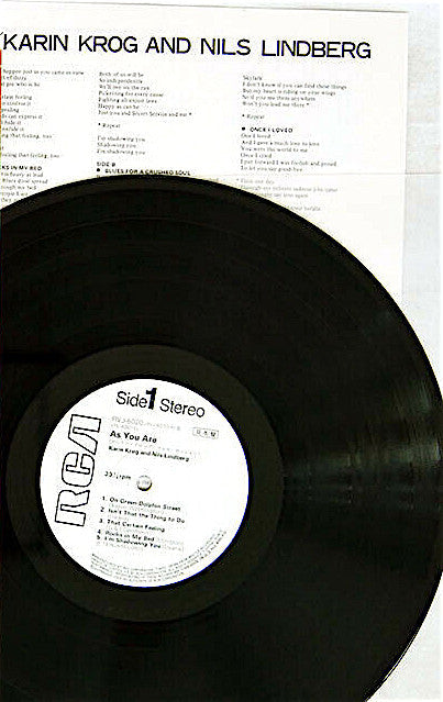 Karin Krog - As You Are (The Malmö Sessions) (Vinyl, LP, Album, Promo, Stereo) Very Good (VG) / Good Plus (G+)