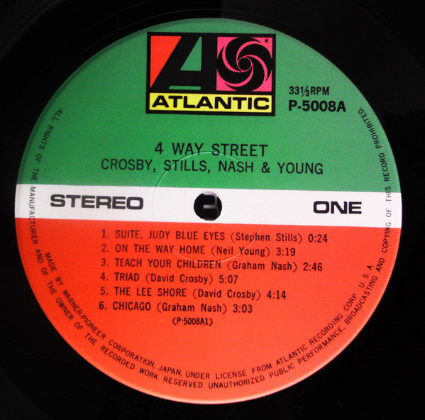 Crosby, Stills, Nash & Young - 4 Way Street (2xVinyl, LP, Album, Reissue) Near Mint (NM or M-) / Very Good Plus (VG+)