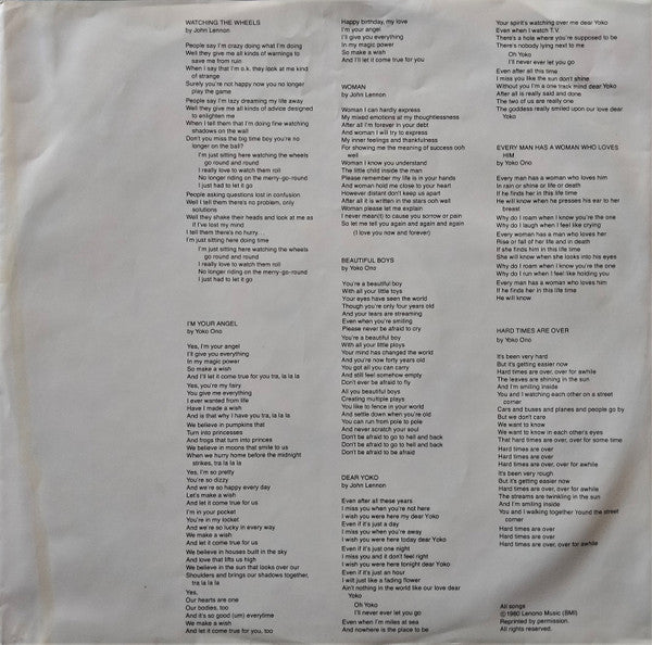 John Lennon & Yoko Ono - Double Fantasy (Vinyl, LP, Album) Good Plus (G+) / Good Plus (G+)
