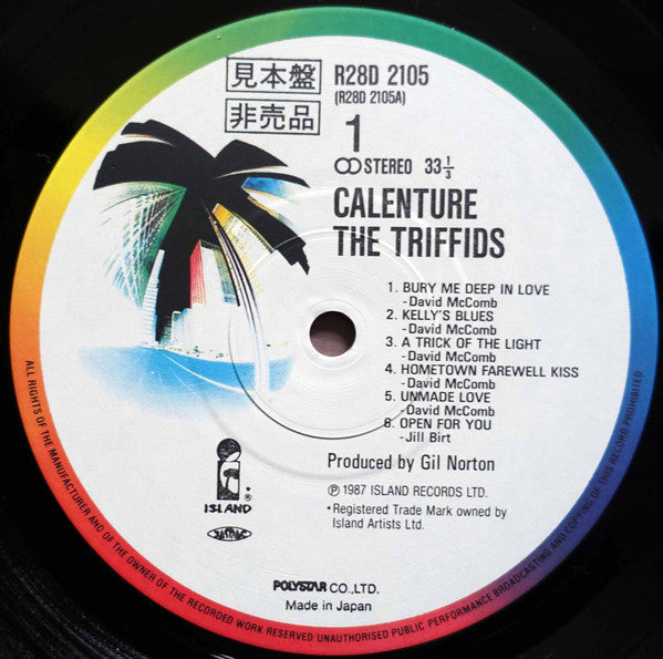 The Triffids - Calenture (Vinyl, LP, Album, Promo) Very Good Plus (VG+) / Very Good (VG)
