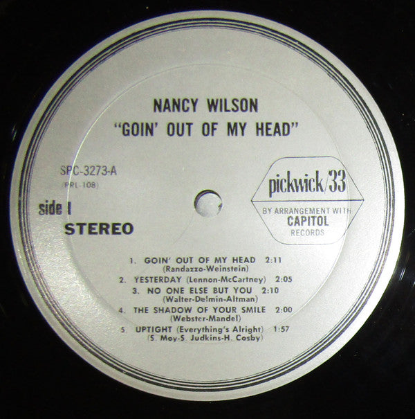 Nancy Wilson - Goin' Out Of My Head (Vinyl, LP, Album, Stereo) Very Good (VG) / Very Good (VG)