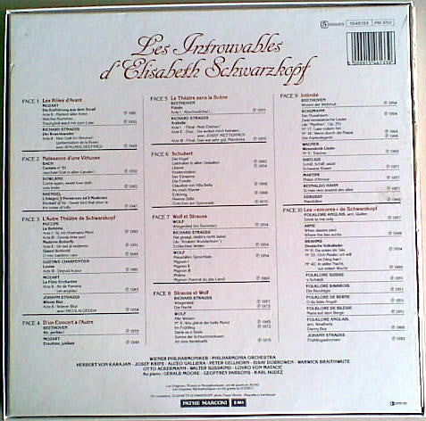 Elisabeth Schwarzkopf - Les Introuvables (5xVinyl, Box Set, LP, Compilation, Stereo, Mono, Limited Edition, Special Edition) Near Mint (NM or M-) / Very Good Plus (VG+)