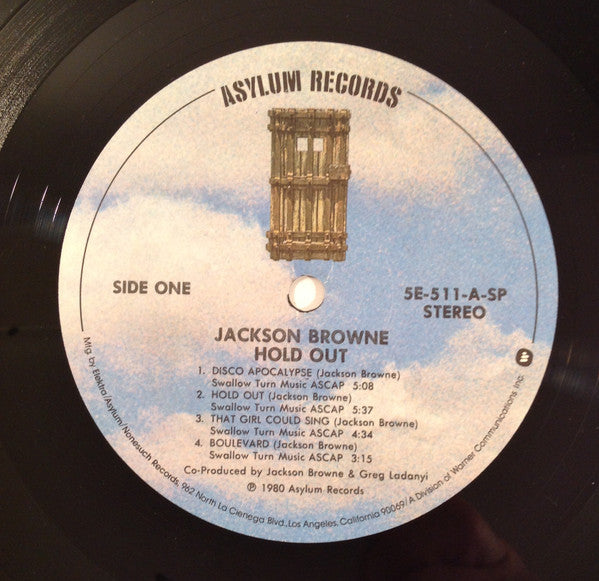 Jackson Browne - Hold Out (Vinyl, LP, Album, Stereo) Very Good (VG) / Very Good (VG)