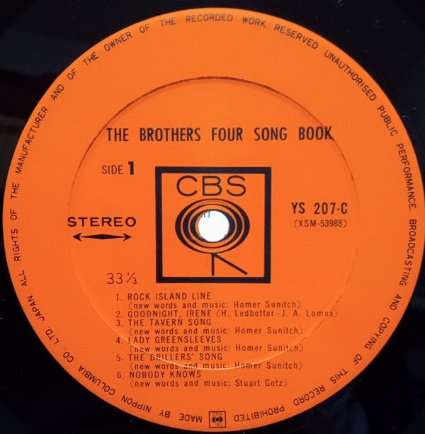 The Brothers Four - Song Book (Vinyl, LP, Album, Stereo) Very Good Plus (VG+) / Very Good Plus (VG+)