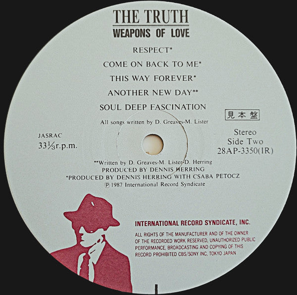 The Truth (6) - Weapons Of Love (Vinyl, LP, Album, Promo) Very Good Plus (VG+) / Very Good (VG)
