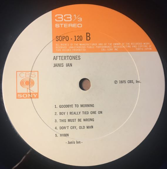 Janis Ian - Aftertones (Vinyl, LP, Album) Very Good Plus (VG+) / Very Good Plus (VG+)