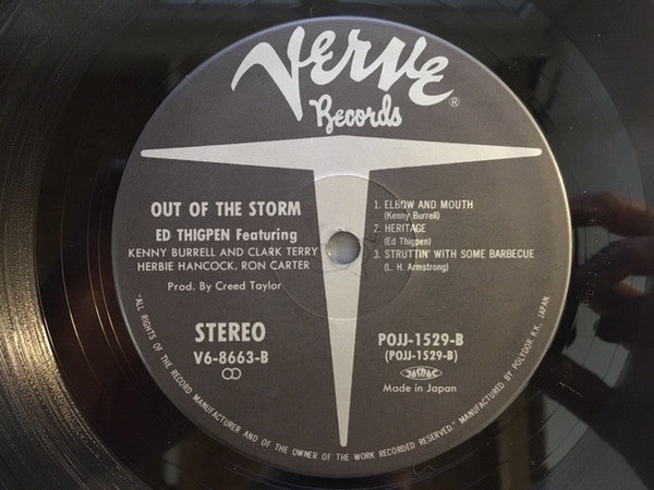 Ed Thigpen - Out Of The Storm (Vinyl, LP, Album, Limited Edition, Reissue, Stereo) Very Good (VG) / Very Good Plus (VG+)