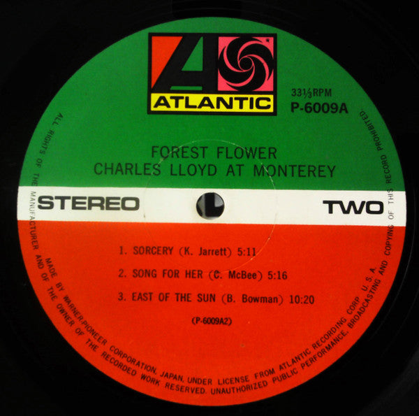 Charles Lloyd - Forest Flower (Vinyl, LP, Album, Reissue) Very Good (VG) / Good Plus (G+)