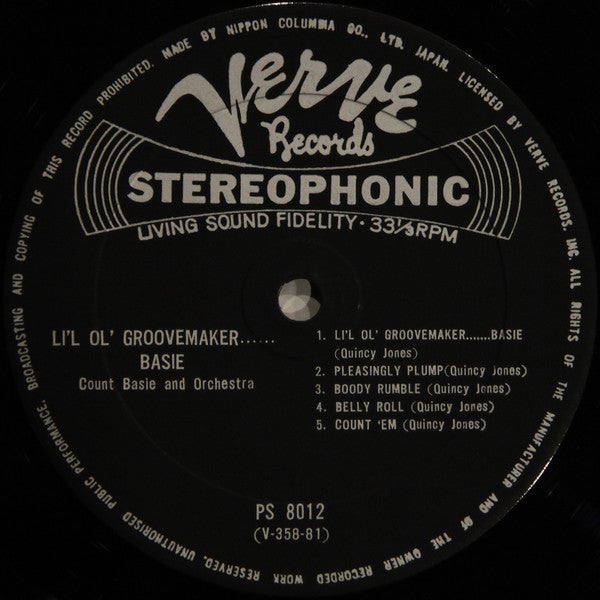 Count Basie Orchestra - L'il Ol' Groovemaker... Basie! (Vinyl, LP, Album) Very Good Plus (VG+) / Very Good Plus (VG+)