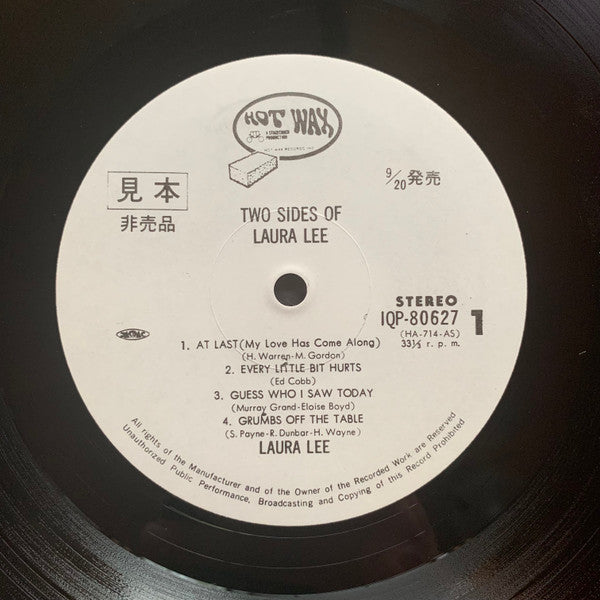 Laura Lee - Two Sides Of Laura Lee (Vinyl, LP, Album, Promo) Very Good Plus (VG+) / Good Plus (G+)