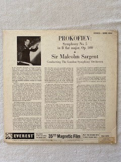 Sergei Prokofiev - Symphony No. 5 In B Flat Major, Op. 100 (Vinyl, LP, Stereo) Very Good (VG) / Very Good (VG)