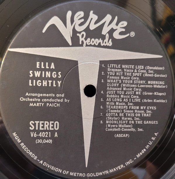 Ella Fitzgerald - Ella Swings Lightly (Vinyl, LP, Album, Misprint, Stereo) Very Good Plus (VG+) / Very Good (VG)