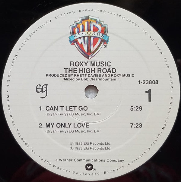 Roxy Music - The High Road (Vinyl, LP, Mini-Album) Very Good (VG) / Very Good (VG)