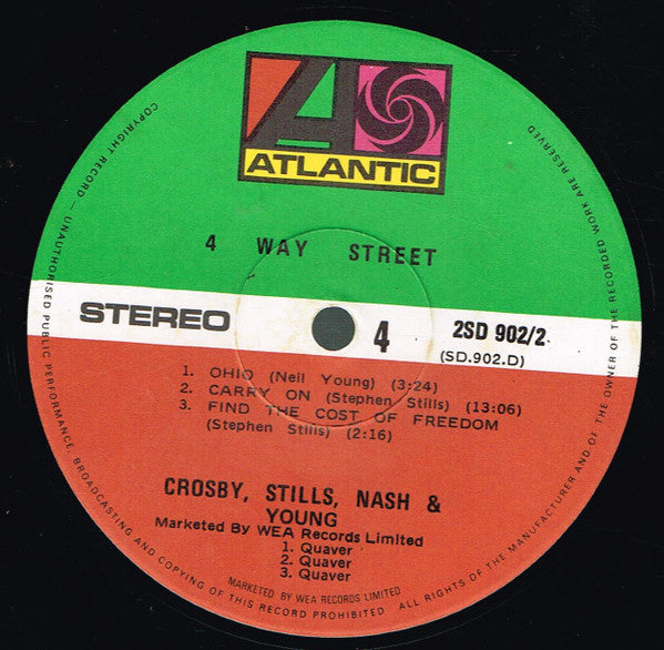 Crosby, Stills, Nash & Young - 4 Way Street (2xVinyl, LP, Album, Reissue) Very Good (VG) / Very Good (VG)