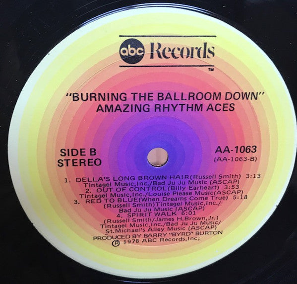 The Amazing Rhythm Aces - Burning The Ballroom Down (Vinyl, LP, Album) Very Good (VG) / Very Good (VG)