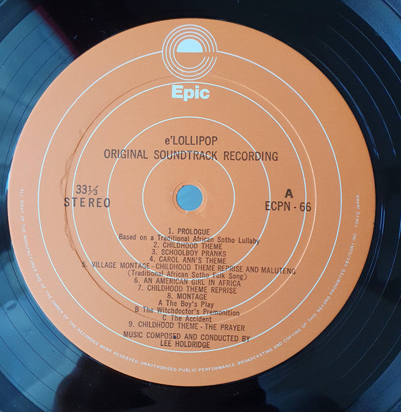 Lee Holdridge - E' Lollipop (Original Soundtrack Recording) (Vinyl,...
