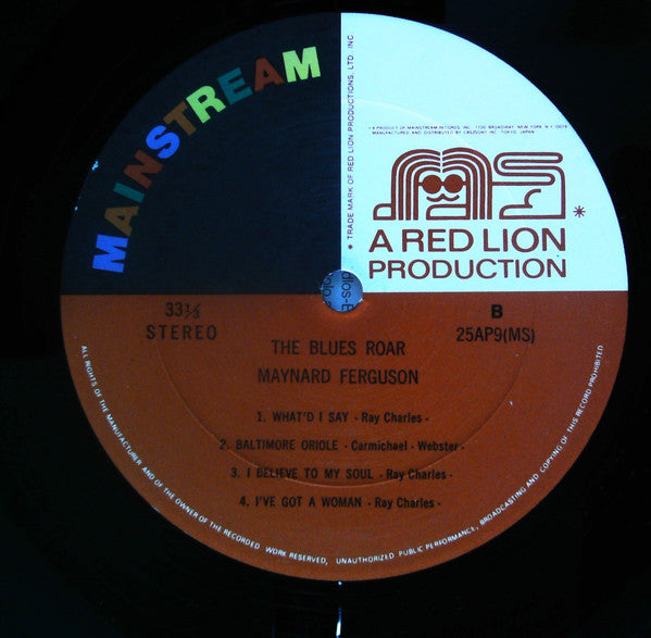 Maynard Ferguson - The Blues Roar (Vinyl, LP, Album, Reissue, Stereo) Very Good Plus (VG+) / Very Good Plus (VG+)