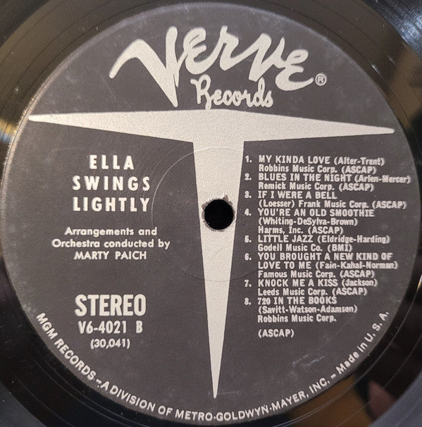Ella Fitzgerald - Ella Swings Lightly (Vinyl, LP, Album, Misprint, Stereo) Very Good Plus (VG+) / Very Good (VG)