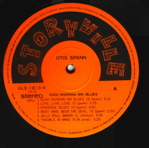 Otis Spann - Good Morning Mr. Blues (Vinyl, LP, Album) Near Mint (NM or M-) / Very Good Plus (VG+)