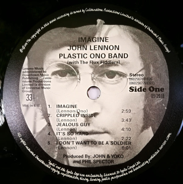 John Lennon - Imagine (Vinyl, Vinyl, All Media, LP, Album, Reissue, Stereo, LP, Stereo, Album) Near Mint (NM or M-) / Near Mint (NM or M-)