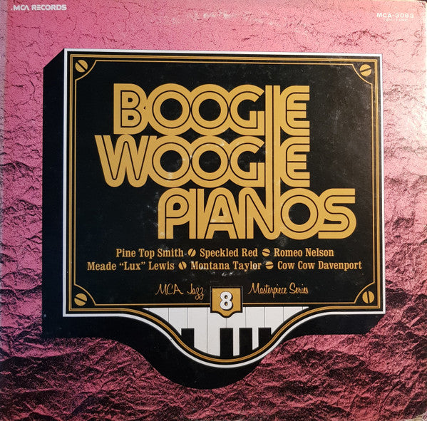 Various - Boogie Woogie Pianos (Vinyl, LP, Compilation, Mono) Very Good Plus (VG+) / Very Good Plus (VG+)