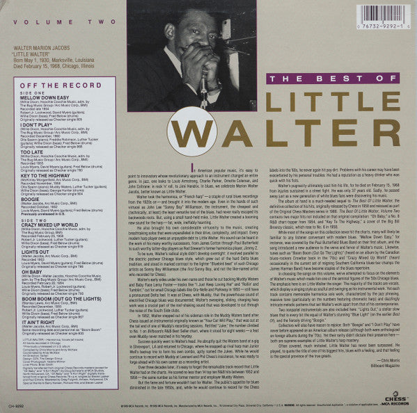 Little Walter - The Best Of Little Walter Volume Two (Vinyl, LP, Co...