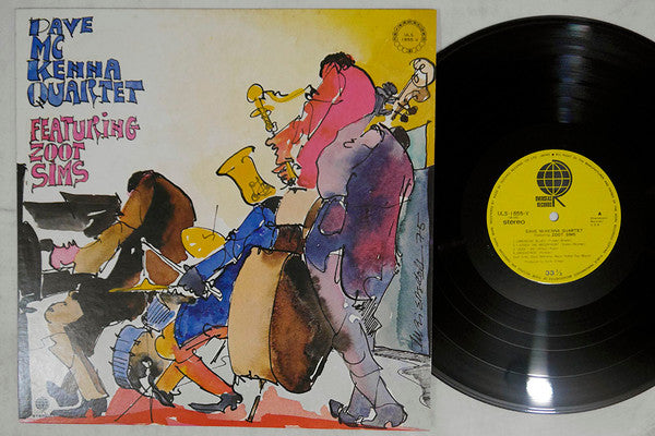 Dave McKenna Quartet - Dave McKenna Quartet Featuring Zoot Sims (Vinyl, LP, Album, Stereo) Very Good (VG) / Good Plus (G+)