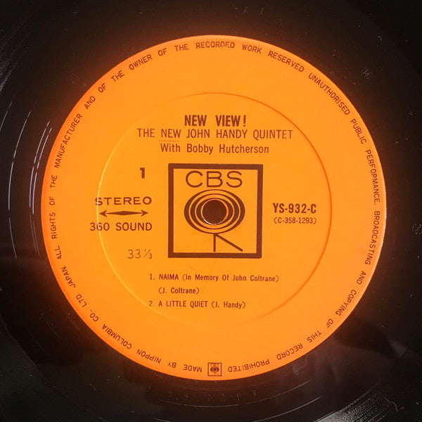The New John Handy Quintet - New View! (Vinyl, LP, Album, Stereo) Very Good (VG) / Very Good (VG)