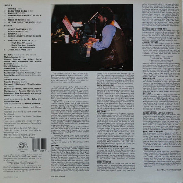 Dr. John - Dr. John's Gumbo (Vinyl, LP, Album, Reissue, Stereo) Near Mint (NM or M-) / Very Good Plus (VG+)