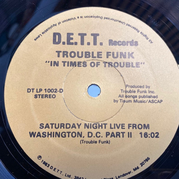 Trouble Funk - In Times Of Trouble (2xVinyl, LP, Album, Stereo) Very Good Plus (VG+) / Very Good (VG)