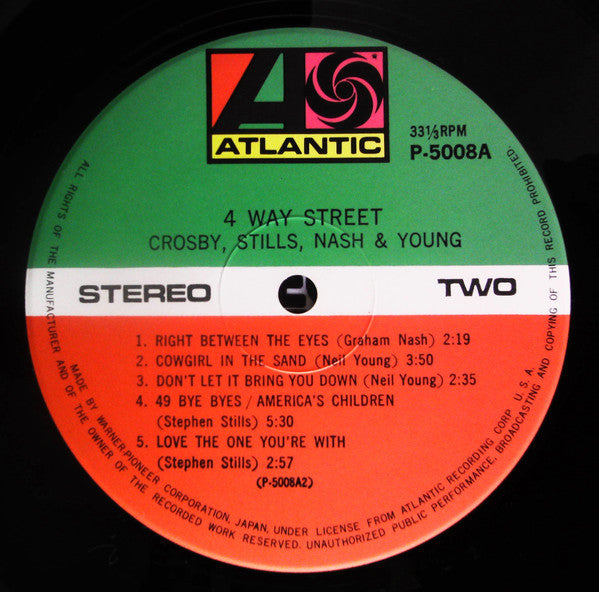 Crosby, Stills, Nash & Young - 4 Way Street (2xVinyl, LP, Album, Reissue) Very Good (VG) / Good Plus (G+)
