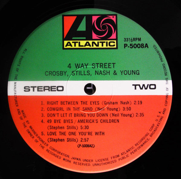 Crosby, Stills, Nash & Young - 4 Way Street (2xVinyl, LP, Album, Reissue) Near Mint (NM or M-) / Very Good Plus (VG+)