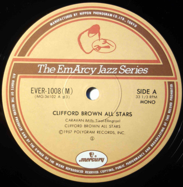 Clifford Brown All Stars - Clifford Brown All Stars (Vinyl, LP, Reissue, Mono) Very Good Plus (VG+) / Very Good Plus (VG+)