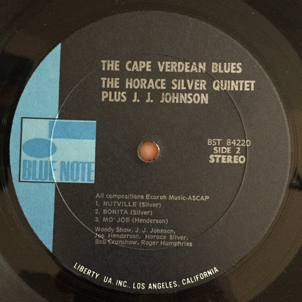 The Horace Silver Quintet - The Cape Verdean Blues (Vinyl, LP, Album, Reissue, Stereo) Very Good Plus (VG+) / Good Plus (G+)