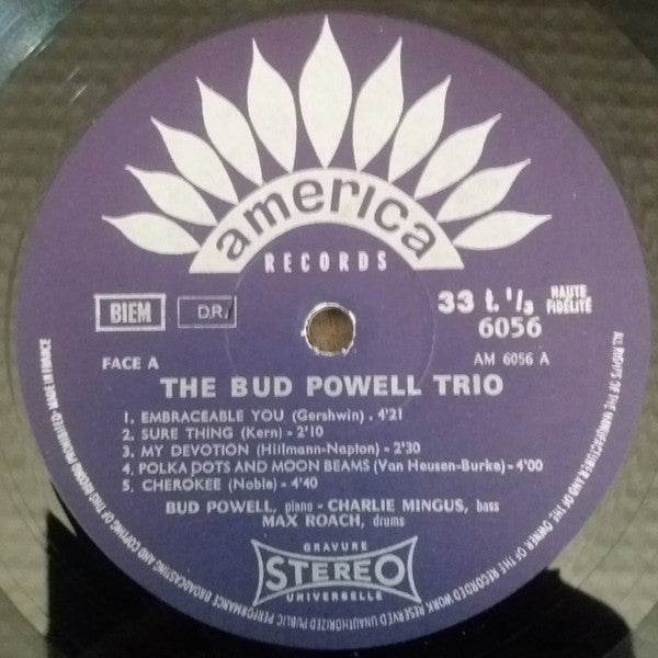 The Bud Powell Trio - The Bud Powell Trio (Vinyl, LP, Album, Reissue) Very Good Plus (VG+) / Very Good (VG)