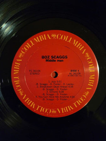 Boz Scaggs - Middle Man (Vinyl, LP, Album, Stereo)