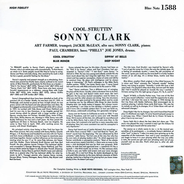 Sonny Clark - Cool Struttin' (Vinyl, LP, Album, Reissue)