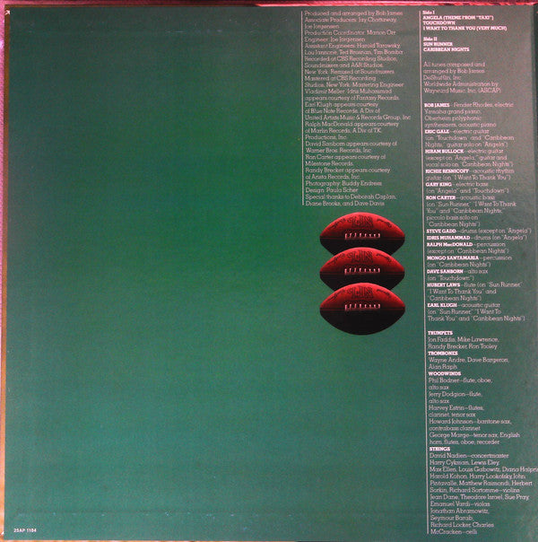 Bob James - Touchdown (Vinyl, LP, Album, Stereo) Very Good Plus (VG+) / Very Good Plus (VG+)
